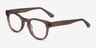 Cezanne Clear Brown AcetateEyeglass Frames from EyeBuyDirect, Angle View