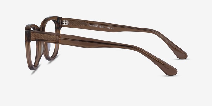 Cezanne Clear Brown Acetate Eyeglass Frames from EyeBuyDirect