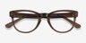 Cezanne Clear Brown AcetateEyeglass Frames from EyeBuyDirect, Closed View