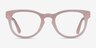 Cezanne Clear Pink AcetateEyeglass Frames from EyeBuyDirect, Front View