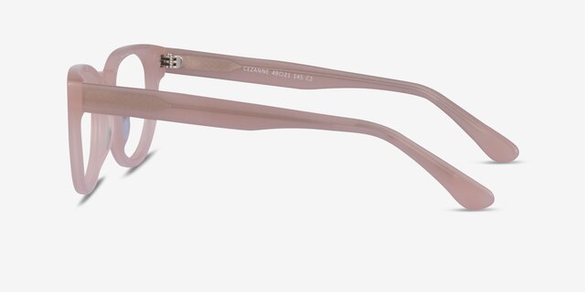 Cezanne Clear Pink AcetateEyeglass Frames from EyeBuyDirect, Side View