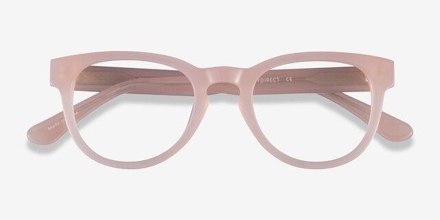 Cezanne Clear Pink AcetateEyeglass Frames from EyeBuyDirect, Closed View