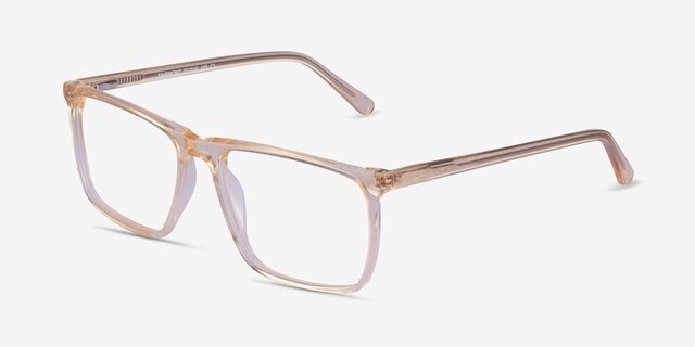 Fairmont Clear Yellow AcetateEyeglass Frames from EyeBuyDirect, Angle View