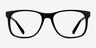 Joshua Dark Brown AcetateEyeglass Frames from EyeBuyDirect, Front View