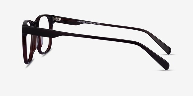 Joshua Dark Brown AcetateEyeglass Frames from EyeBuyDirect, Side View