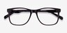 Joshua Dark Brown AcetateEyeglass Frames from EyeBuyDirect, Closed View