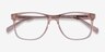 Joshua Clear Light Brown AcétateMontures de lunettes de vue d'EyeBuyDirect, Vue Rapprochée