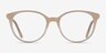 Leonia Jaune pâle AcétateMontures de lunettes de vue d'EyeBuyDirect, Vue de Face