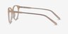 Leonia Jaune pâle AcétateMontures de lunettes de vue d'EyeBuyDirect, Vue de Côté