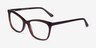 Rosie Dark Brown AcetateEyeglass Frames from EyeBuyDirect, Angle View