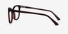 Rosie Dark Brown AcetateEyeglass Frames from EyeBuyDirect, Side View