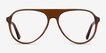 Percussive Clear Brown AcetateEyeglass Frames from EyeBuyDirect, Front View