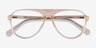 Percussive Clear Yellow AcetateEyeglass Frames from EyeBuyDirect, Closed View
