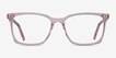 Panoply Clear Pink AcetateEyeglass Frames from EyeBuyDirect, Front View