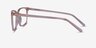 Panoply Clear Pink AcetateEyeglass Frames from EyeBuyDirect, Side View