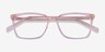 Panoply Clear Pink AcetateEyeglass Frames from EyeBuyDirect, Closed View