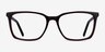 Panoply Dark Brown AcetateEyeglass Frames from EyeBuyDirect, Front View
