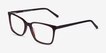 Panoply Dark Brown AcetateEyeglass Frames from EyeBuyDirect, Angle View