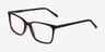 Panoply Dark Brown AcetateEyeglass Frames from EyeBuyDirect, Angle View