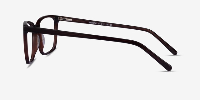 Panoply Dark Brown AcetateEyeglass Frames from EyeBuyDirect, Side View