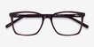 Panoply Dark Brown AcetateEyeglass Frames from EyeBuyDirect, Closed View