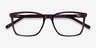 Panoply Dark Brown AcetateEyeglass Frames from EyeBuyDirect, Closed View