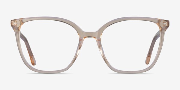 Carola Square Clear Yellow Glasses for Women | Eyebuydirect