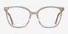 Carola Clear Yellow AcetateEyeglass Frames from EyeBuyDirect, Front View