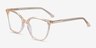 Carola Clear Yellow AcetateEyeglass Frames from EyeBuyDirect, Angle View