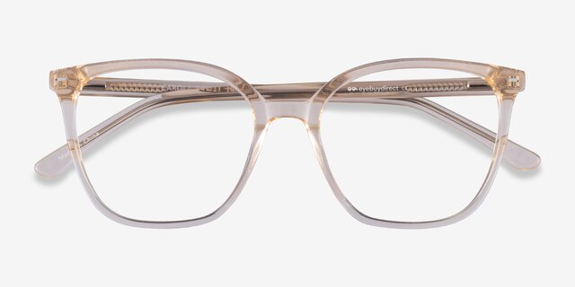 Carola Clear Yellow AcetateEyeglass Frames from EyeBuyDirect, Closed View
