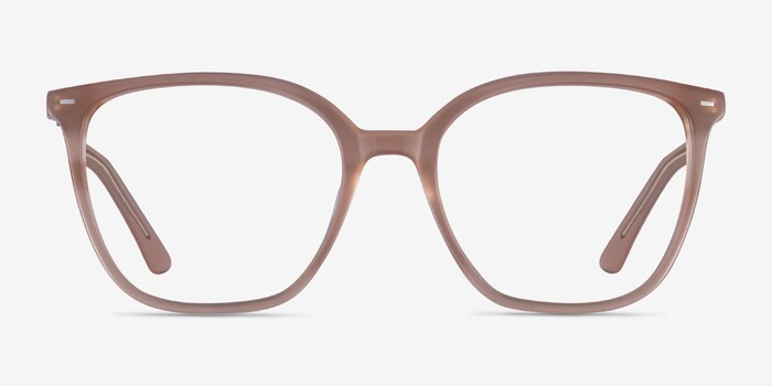 Carola Clear Brown Acetate Eyeglass Frames from EyeBuyDirect
