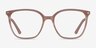 Carola Clear Brown AcetateEyeglass Frames from EyeBuyDirect, Front View