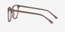 Carola Clear Brown AcetateEyeglass Frames from EyeBuyDirect, Side View