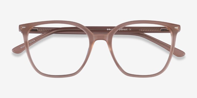 Carola Clear Brown AcetateEyeglass Frames from EyeBuyDirect, Closed View