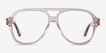 Iggy Clear Pink AcetateEyeglass Frames from EyeBuyDirect, Front View
