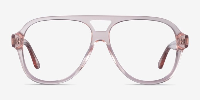 Iggy Clear Pink Acetate Eyeglass Frames from EyeBuyDirect