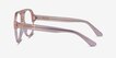 Iggy Clear Pink AcetateEyeglass Frames from EyeBuyDirect, Side View