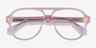 Iggy Clear Pink AcetateEyeglass Frames from EyeBuyDirect, Closed View