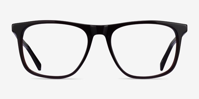 Veronese Dark Brown AcetateEyeglass Frames from EyeBuyDirect, Front View