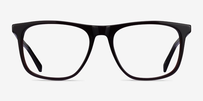 Veronese Dark Brown Acetate Eyeglass Frames from EyeBuyDirect