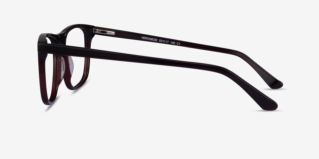Veronese Dark Brown AcetateEyeglass Frames from EyeBuyDirect, Side View