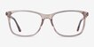 Crescendo Clear Pink AcetateEyeglass Frames from EyeBuyDirect, Front View