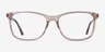 Crescendo Clear Pink AcetateEyeglass Frames from EyeBuyDirect, Front View