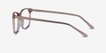Crescendo Clear Pink AcetateEyeglass Frames from EyeBuyDirect, Side View