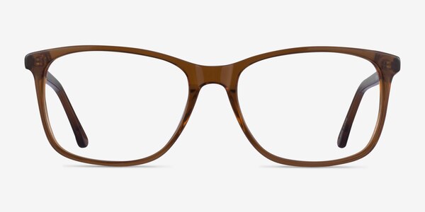 Crescendo Clear Brown Acetate Eyeglass Frames