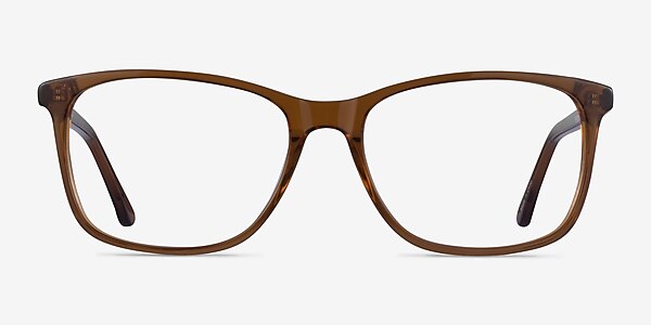 Crescendo Clear Brown Acetate Eyeglass Frames