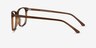 Crescendo Clear Brown AcetateEyeglass Frames from EyeBuyDirect, Side View