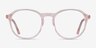 Halcyon Clear Pink AcetateEyeglass Frames from EyeBuyDirect, Front View