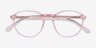 Halcyon Clear Pink AcetateEyeglass Frames from EyeBuyDirect, Closed View