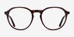 Halcyon Dark Brown AcetateEyeglass Frames from EyeBuyDirect, Front View